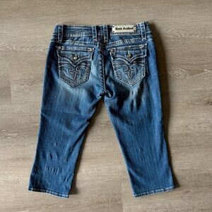 Rock Revival Celine Capri Jeans Size 31 Y2K Bling 90s inspired